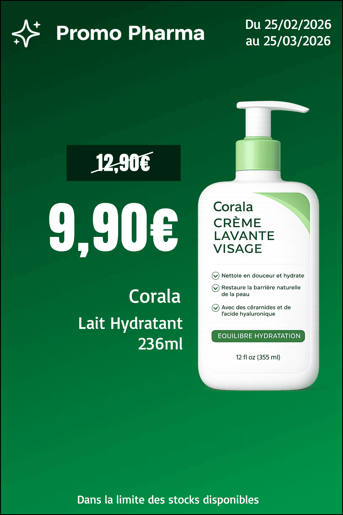 Exemple d'affiche promotionnelle créée avec Promo Pharma